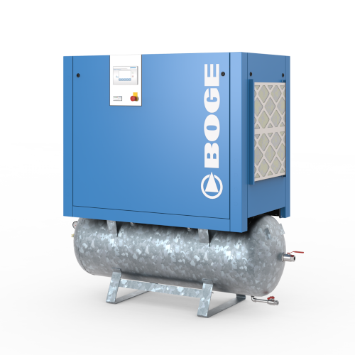 Компактные винтовые компрессоры BOGE серии C LF с прямым приводом и частотным преобразователем (вариант на ресивере)