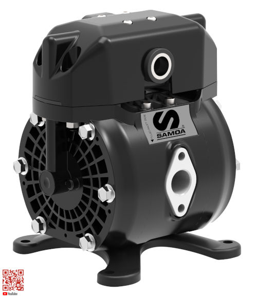 Пневмоприводный диафрагменный пластмассовый насос Samoa DC30