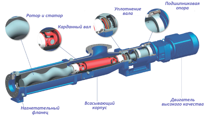 Конструкция насосов Wangen