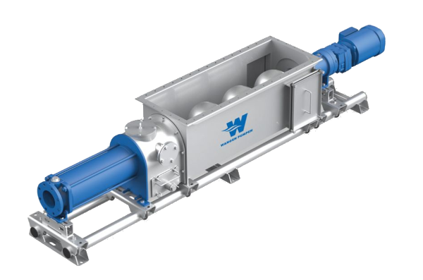 Насосы с эксцентрическим винтом с бункером